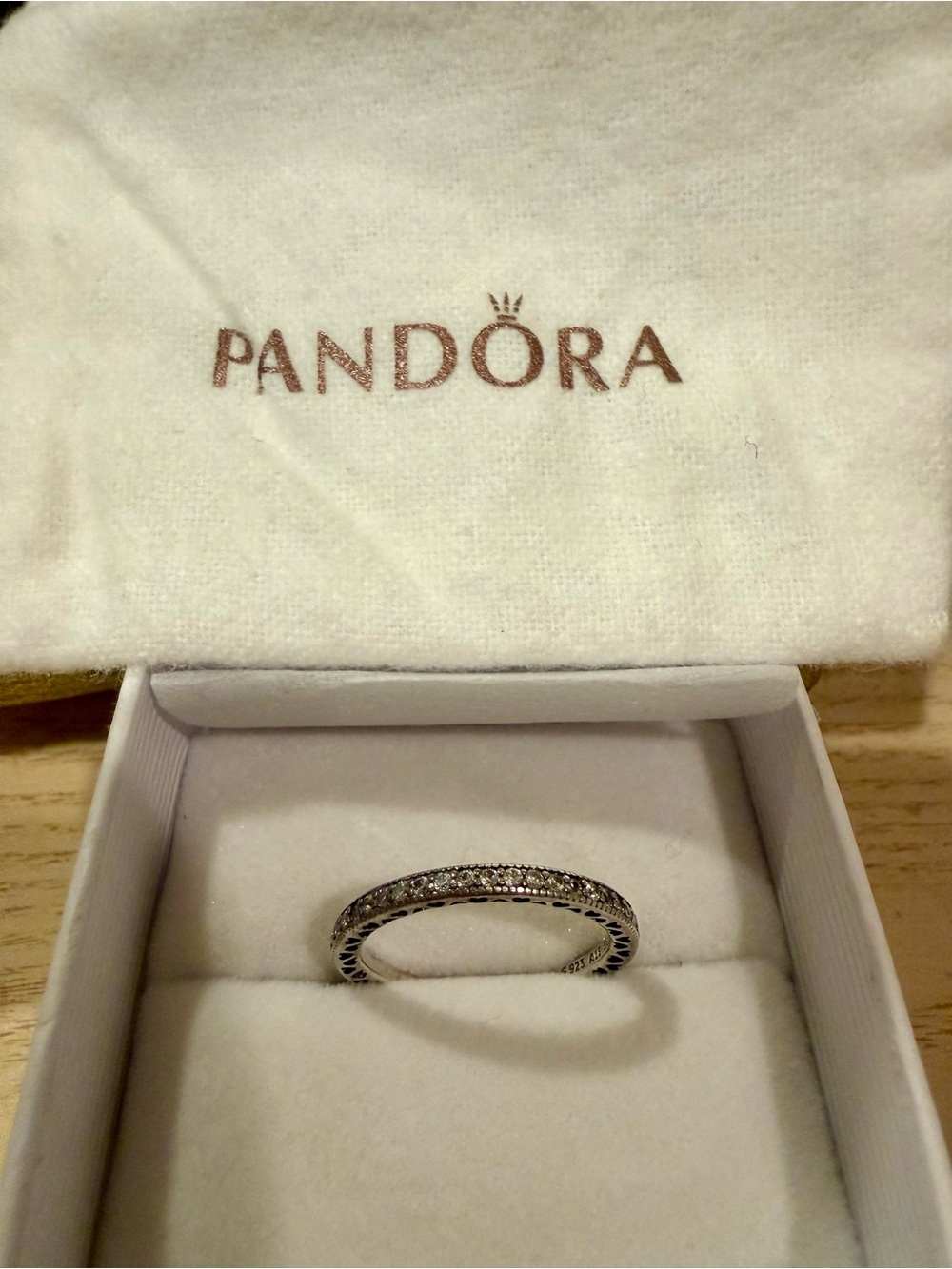 Hearts of Pandora eternity band ring